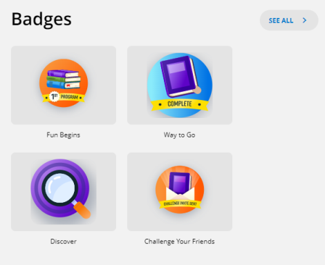 Destiny Discover Engage Badges.